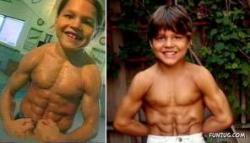 Richard Sandrak, enfant, plus musclé, insolite, record, entraînement, musculation, bodybuilder américain,